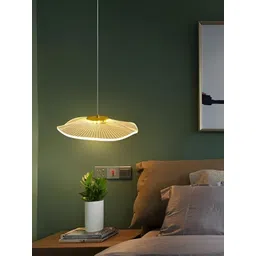 SHRI MAHAL ANTIQUES Gold-Toned Traditional Ceiling Lamp-picture-39