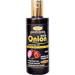 Shri Manav Herbal Khadi India || RED ONION HAIR OIL 200 ML - ANTI HAIR LOSS & HAIR GROWTH OIL WITH BLACK SEED, CURRY LEAF, HIBISCUS BHRINGRAJ & 29+ NATURAL OILS & EXTRACTS | BEST ANTI HAIR FALL OIL-picture-24