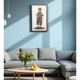 Engineering Wood Laser Cut No One Understand Me Wall Art In Black & Brown Finish-image-0