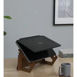 Engineering Wood Portable Table In Natural Finish-image-18