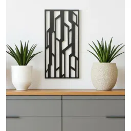 shribalajiarts Engineering Wood Laser Cut Geometric Wall Art In Black & Brown Finish-picture-39