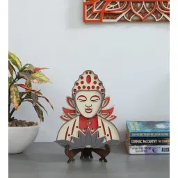 shribalajiarts Laser Cut Design MDF God Budh Table Art With Stend Office D cor-picture-11