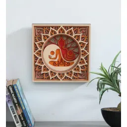 shribalajiarts Laser Cut Design MDF Shri Budha Yoga Mundra Wall Frame-picture-40