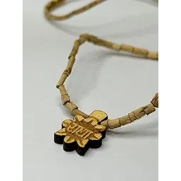 Shriju Enterprises Tulsi mala with Radha Locket/White Wooden kanthi mala for Pooja & Wearing Chains Pack of 1-picture-10