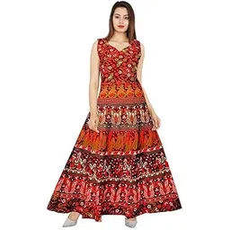 Shrisay Fashion Women's Cotton Digital Printed Anarkali Long Gown CG-picture-37