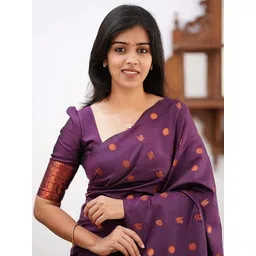 Shriyangan Floral Woven Design Pure Silk Kanjeevaram Saree-picture-25