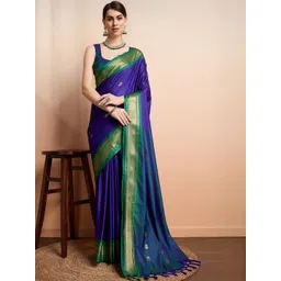 Shriyangan Woven Design Zari Art Silk Handloom Kanjeevaram Saree-picture-23