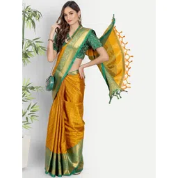 Shriyangan Woven Design Zari Art Silk Handloom Kanjeevaram Saree-picture-34