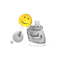 SHRYOAN Smiley Nail Paint With Enriched Color - 11 ml - Metallic Silver 15-picture-15