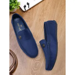 SHUAN Men Suede Loafers-picture-19