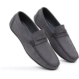 shuan Suede Leather Penny Loafers for Men-picture-39