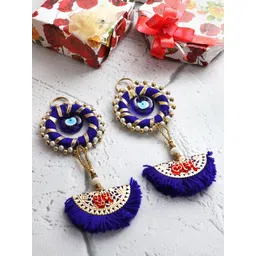 Shubhanjali 2Pcs Blue Shubh Labh Evil Eye Hanging-picture-32