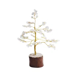 Shubhanjali Clear Quartz Crystal Stone Tree Showpiece-picture-13