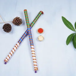 shubhkariya Dandiya sticks Tiranga design Dandiya For Navratri Dandia Sticks-picture-10