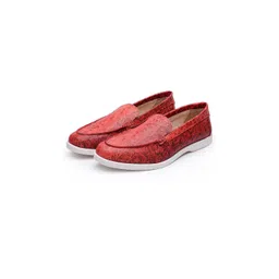 SHUTIQ Men Printed Leather Slip-On Sneakers-picture-13