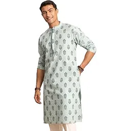 shvaas by vastramay Men's Cotton Knee Length Kurta-picture-41