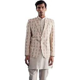shvaas by vastramay Men's Off Printed Blazer-picture-45