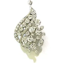 shweta Fashion Women's Girl's Men's Boy's Broach Multipurpose white Metal Brooch for Saree pin Dress top Suit Sherwani pagdi-picture-42