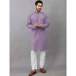 shyam enterprises Men Embroidered Thread Work Handloom Kurta-picture-26