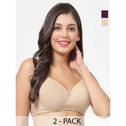 SHYAM SONS FLAIR Pack Of 2 Full Coverage Lightly Padded Bra-picture-35