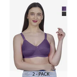 SHYAM SONS FLAIR Women Pack 2 Full Coverage Minimizer Bra-picture-33