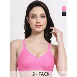 SHYAM SONS FLAIR Women Pack of 2 Full Coverage Non Padded Bra-picture-22