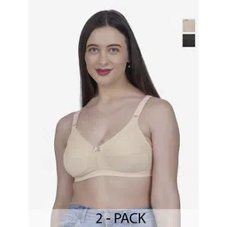 SHYAM SONS FLAIR Women Pack of 2 Full Coverage Non Padded Minimizer Bra-picture-12