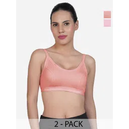 SHYAM SONS FLAIR Women Pack Of 2 Full Coverage Non-Wired Workout Bra-picture-32