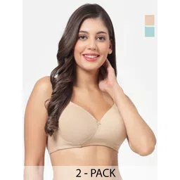 SHYAM SONS FLAIR Women Pack of 2 T-shirt Full Coverage Lightly Padded Bra-picture-13