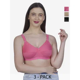 SHYAM SONS FLAIR Women Pack of 3 Full Coverage Minimizer Bra-picture-37