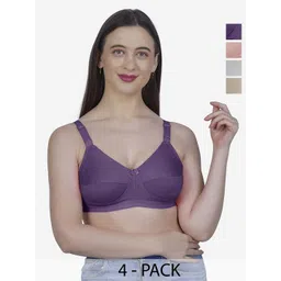 SHYAM SONS FLAIR Women Pack of 4 Full Coverage Bra-picture-35