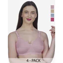 SHYAM SONS FLAIR Women Pack of 4 Full Coverage Non Padded Bra-picture-19