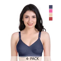 SHYAM SONS FLAIR Women Pack Of 4 Full Coverage Non Padded Non-Wired Minimizer Bra-picture-15