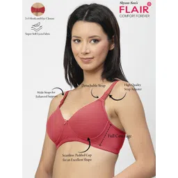 SHYAM SONS FLAIR Women Solid Full Coverage Lightly Padded Bra image 2