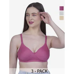 SHYAM SONS FLAIR Women Solid Full Coverage Lightly Padded Non-Wired T-shirt Bra-picture-13