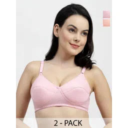 SHYAM SONS FLAIR Women Solid Full Coverage Lightly Padded Pack Of 2-picture-23