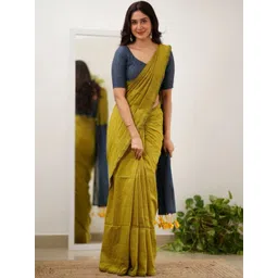SHYAMALI BOUTIQUE Pure Cotton Block Print Saree-picture-21