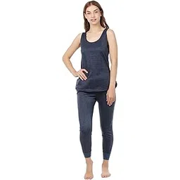 Shylina Womens & Girls Sleevless Top and Pyjama Thermal Set-picture-50