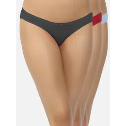 Shyygl Set of 3 Low-Rise Bikini Briefs-picture-26