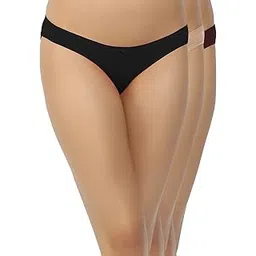 shyygl Women Cotton Spandex Bikini Panty Comfortable Everyday Wear Moisture Absorbant Low Waist Fit Panties Stain Resistant Model SL 901 (Pack of 3)-picture-33