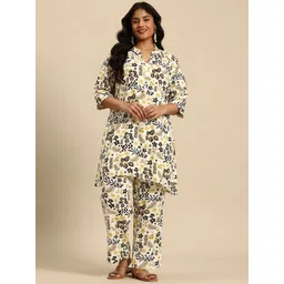 Sia Ab Pehnegi Duniya Floral Printed Straight Kurta with Trousers-picture-16