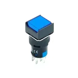Sibass Electric Square Illuminated Momentary Push Button Blue 24/220 V, SE-TA16-11DF (Pack of 200)-image-48