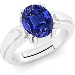sidharth gems Certified 2.25 Ratti 1.00 Carat (Special Quality) Natural Unheated Untreated Ceylone Blue Sapphire AdjustableSterling Silver 92.5 Ring Gemstone by Lab Certified-picture-17