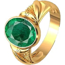 sidharth gems Certified Emerald Panna 18.50 Carat / 19.25 Ratti Panchdhatu Adjustable Silver Plating Ring for Astrological Purpose Men & Women-picture-38