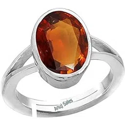 sidharth gems Gomed Ring 3.25 Ratti 2.00 Carat Natural and Certified Hessonite Garnet (Gomed) Astrological Gemstone Adjustable for Men and Women-picture-40