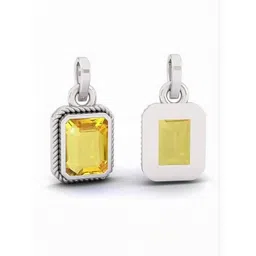 Sidharth Gems Unisex Brass Silver-Plated Pendant-picture-22