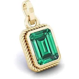 sidhgems 11.00 Ratti Natural Emerald Panna Pendant/Locket (Panna Stone Gold Plated Panchadhatu Pendant) AA++ Quality Gemstone-picture-10