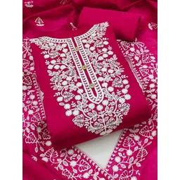 Sidhidata Floral Embroidered Unstitched Dress Material-picture-21