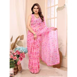 Sidhidata Floral Pure Georgette Ready to Wear Saree-picture-16