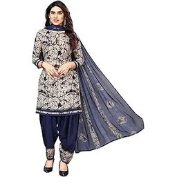 sidhidata Women's Women's Crepe Printed Patiyala Salwar Suit Dress Material Suit (DM Janjaal Blue_Blue_Unstitched)-picture-45